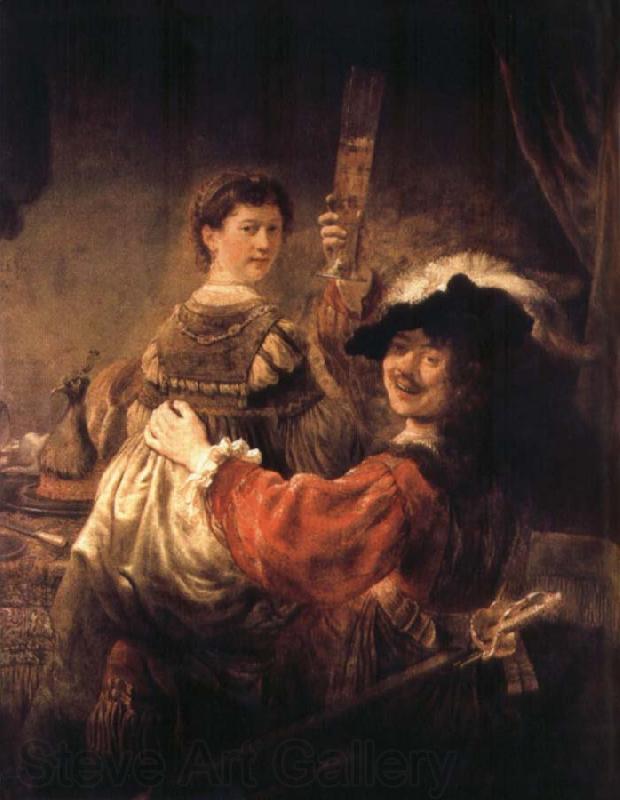 REMBRANDT Harmenszoon van Rijn Self-Portrait with Saskia
